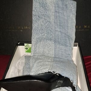 Stylish Denim Heeled Boots